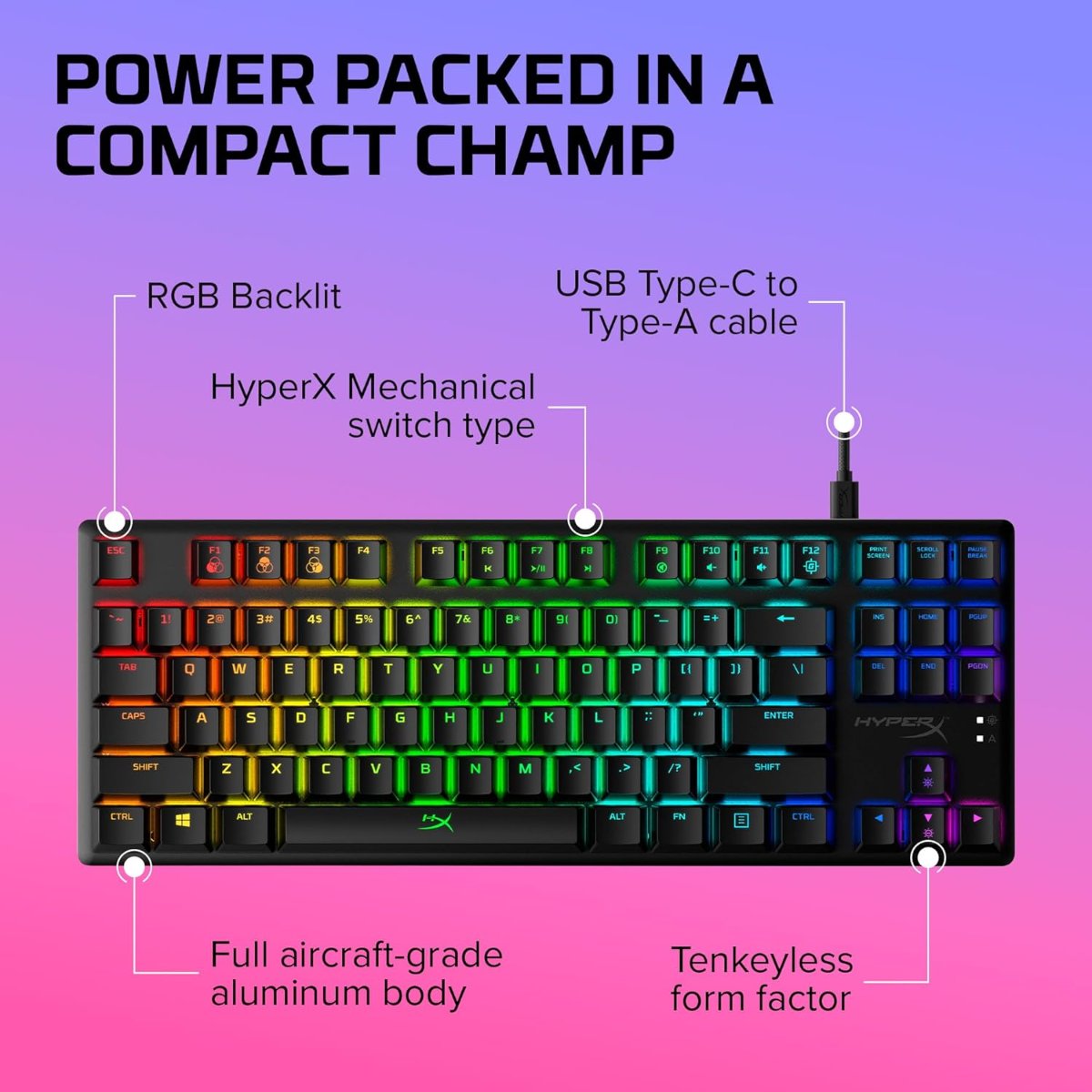 HyperX Alloy Origins Core Mechanical Gaming Keyboard — 4