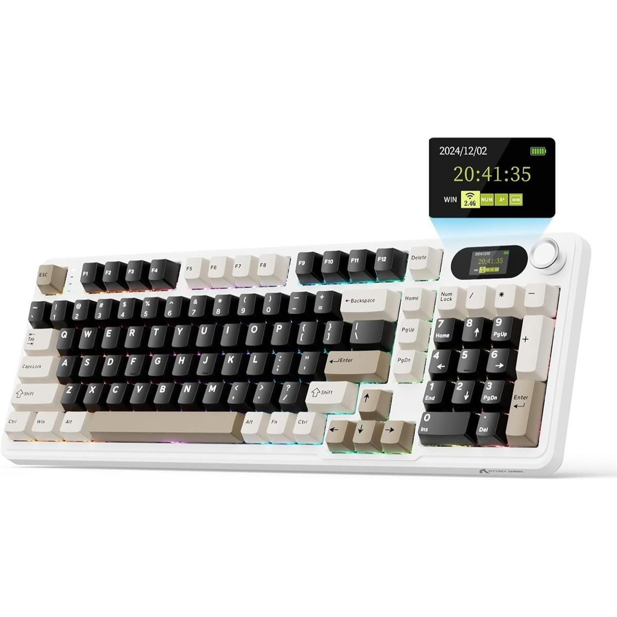 Attack Shark X98 Pro Wireless Mechanical Keyboard – Cheese White