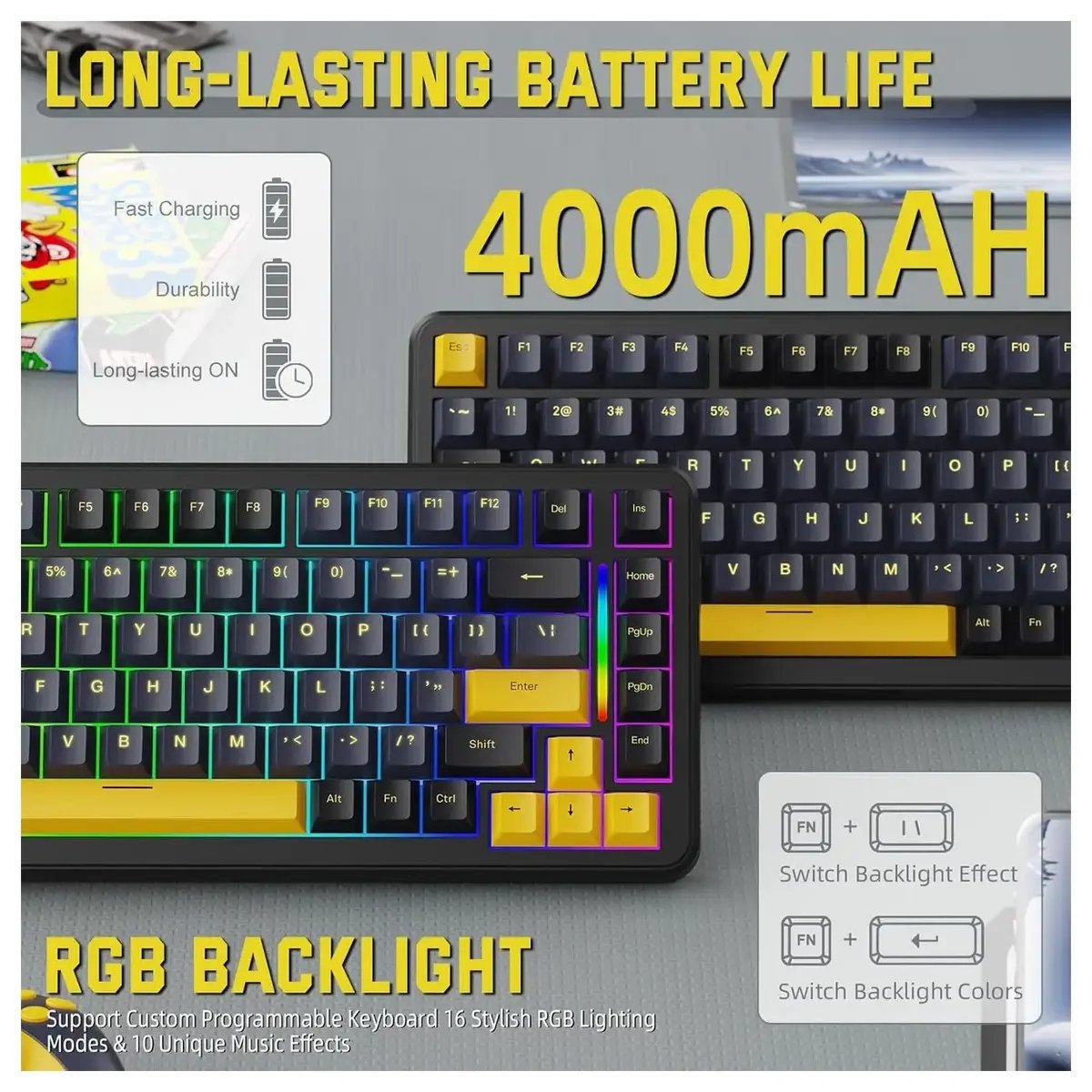 Attack Shark M86 Wireless Mechanical Keyboard — 2