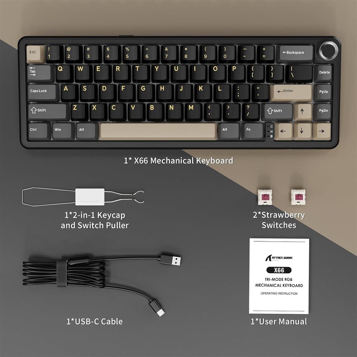 Attack Shark X66 Wireless Mechanical Keyboard — 2