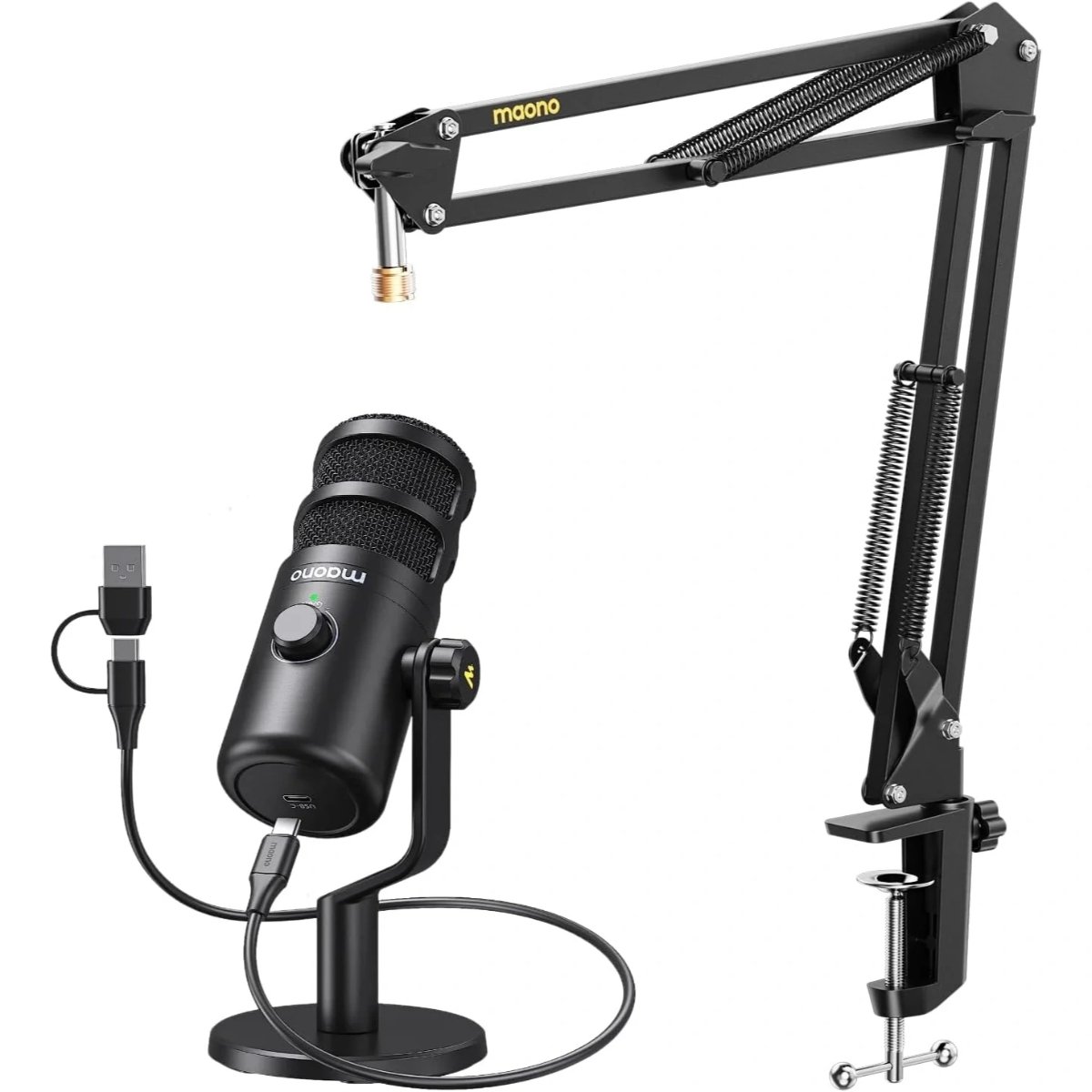 Maono PD100W S Wireless Podcast Microphone with Stand — 2