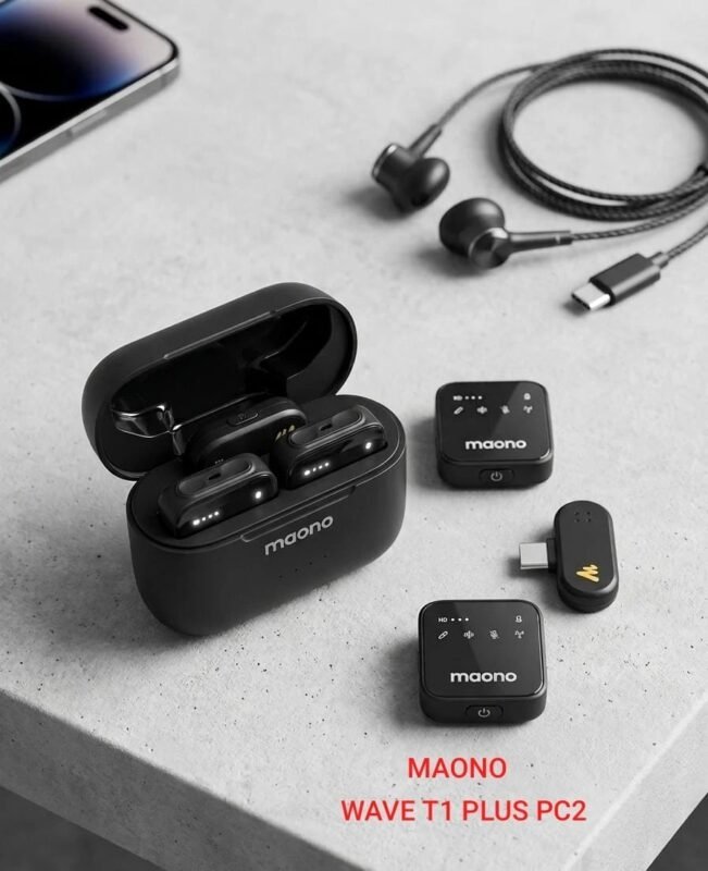 Maono Wave T1 Plus PC2 Type-C Wireless Microphone — 4