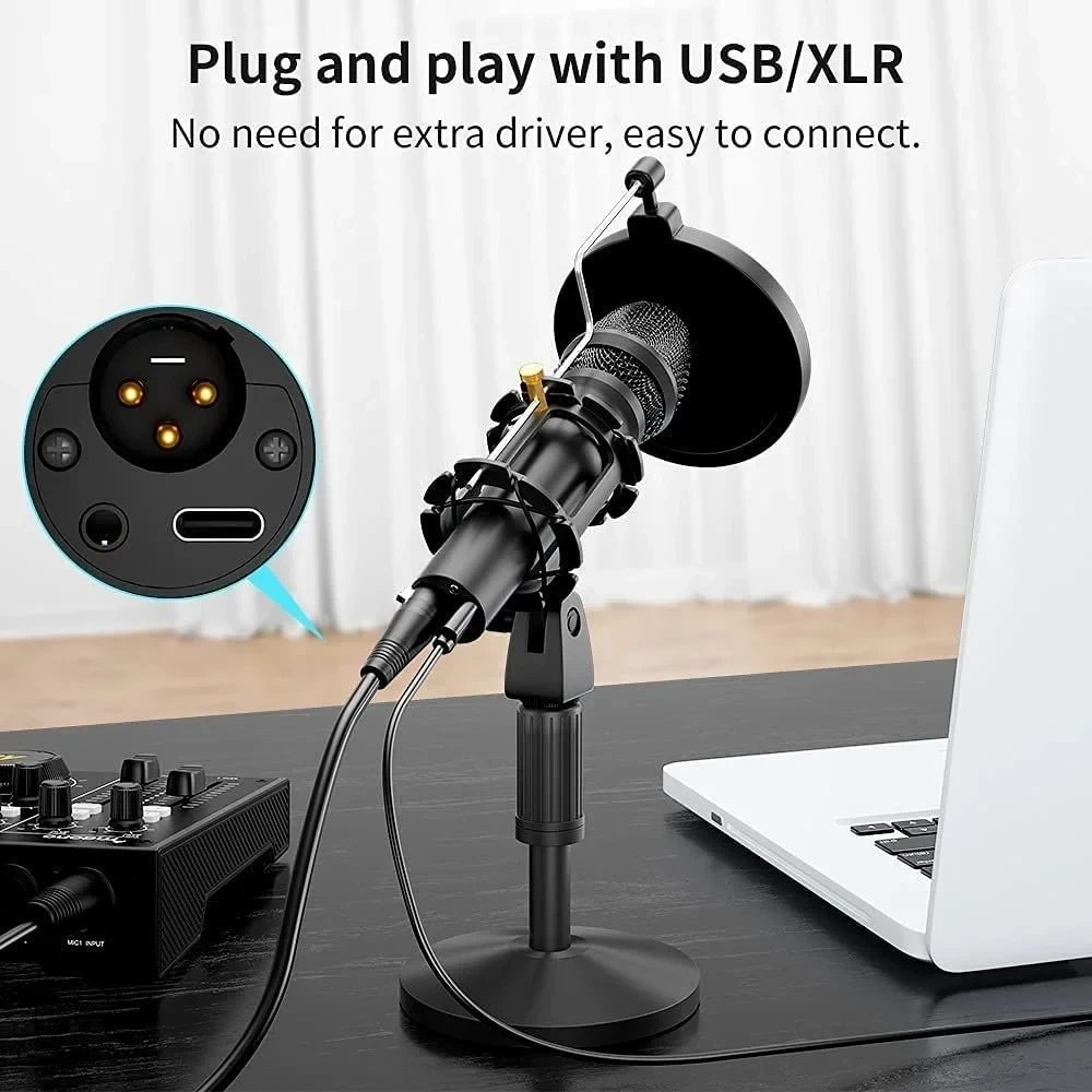 Maono HD300 Series Cardioid Dynamic USB/XLR Microphone — 3