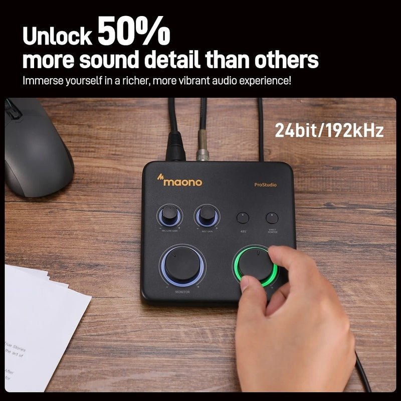 Maono PS22 Lite Audio Interface Mixer — 2