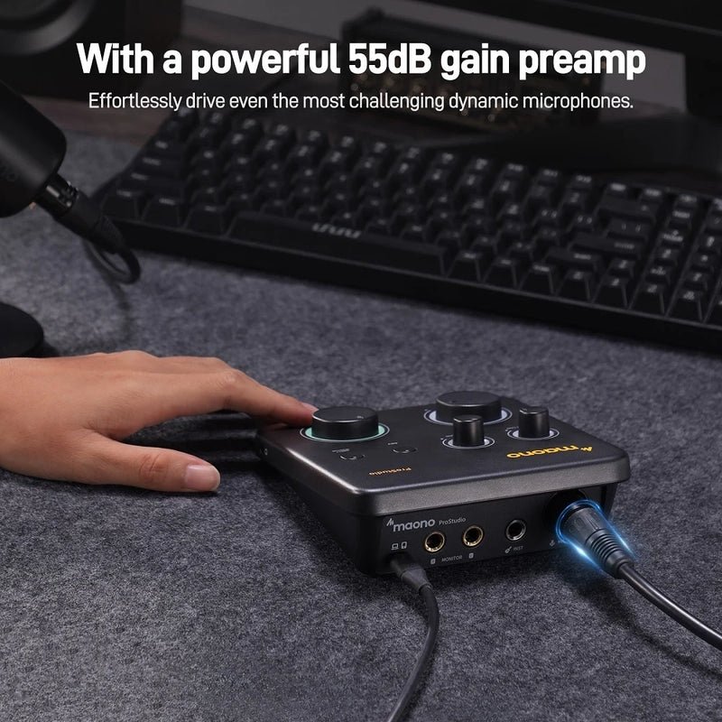 Maono PS22 Lite Audio Interface Mixer — 3