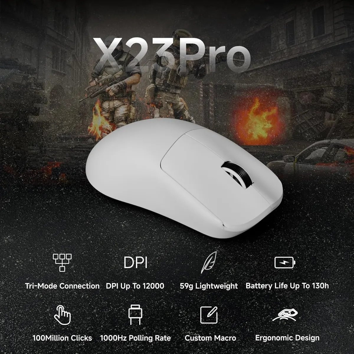 EWEADN X23 Pro Wireless Gaming Mouse — 2