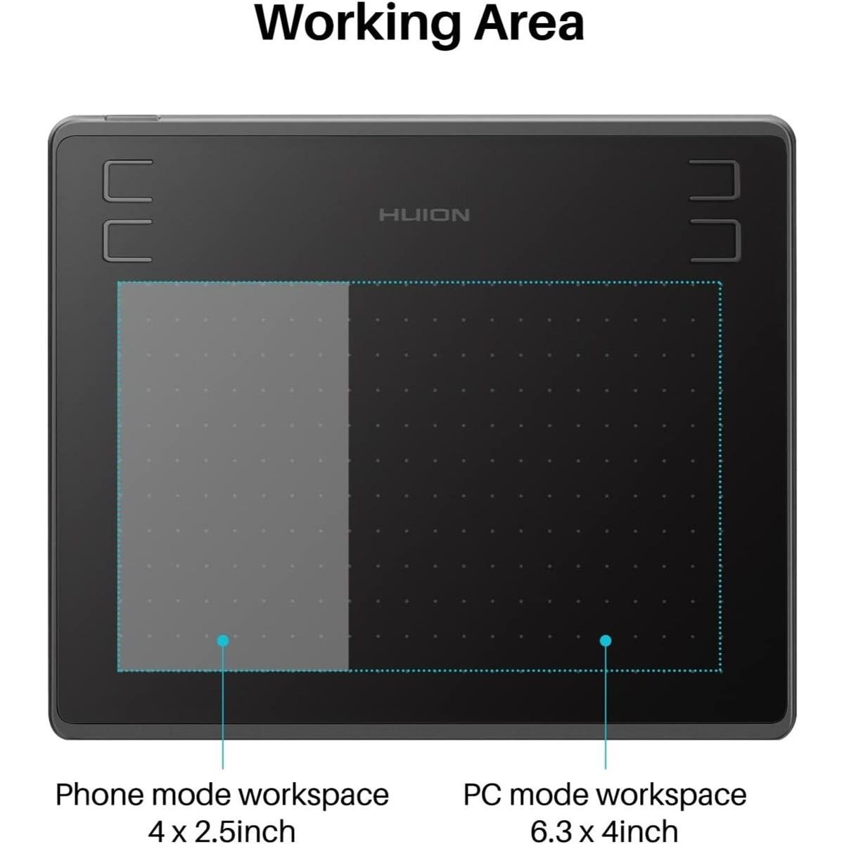 Huion Inspiroy HS64 Drawing Tablet — 3