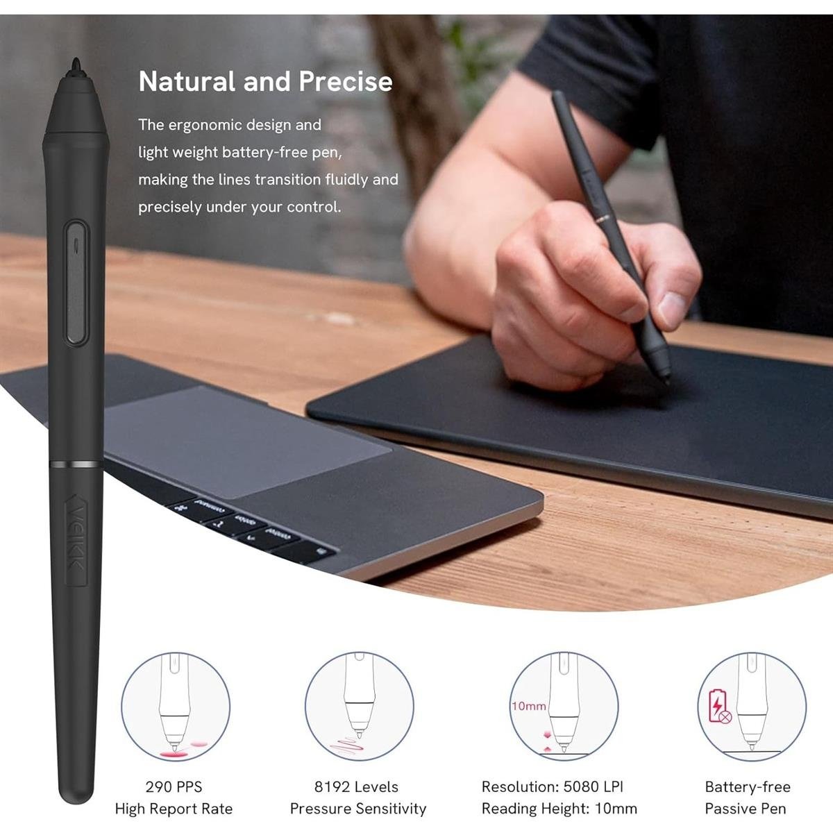 VEIKK VK1060 Pro Drawing Tablet — 2