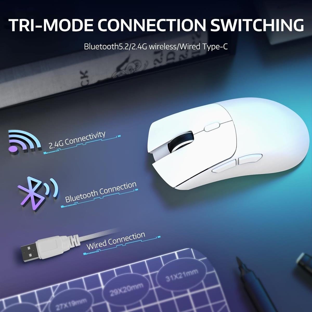 Attack Shark R1 Wireless Gaming Mouse — 3
