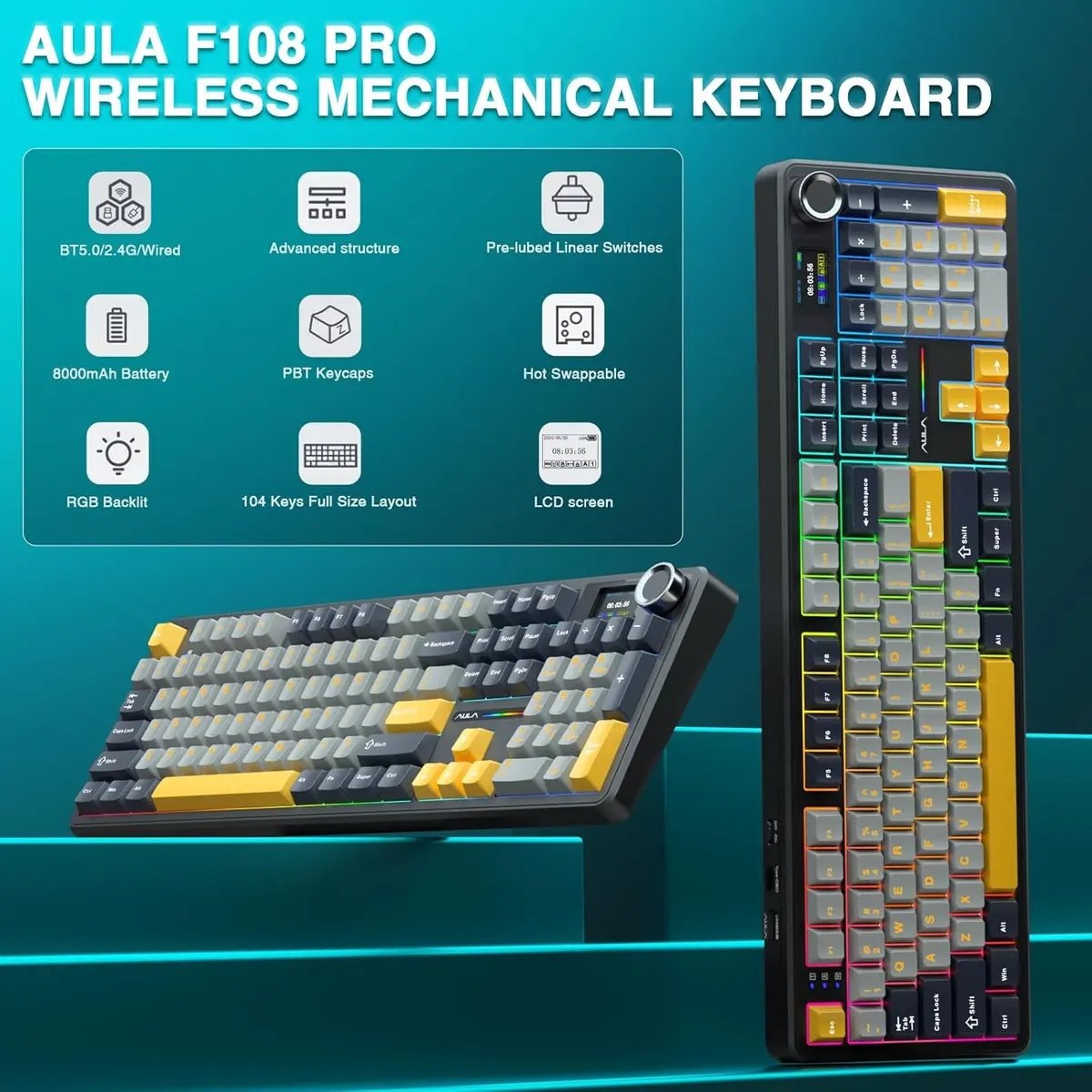 AULA F108 Pro Volcanic Switch — 2