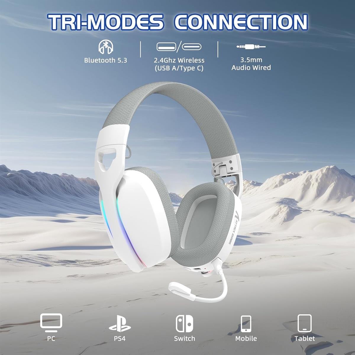 Attack Shark L90 Gaming Headset – Wireless RGB — 2