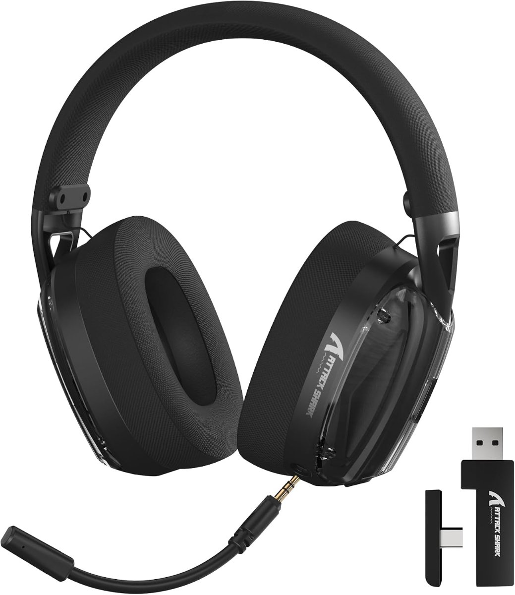 Attack Shark L60 Gaming Headset – Wireless 3-in-1