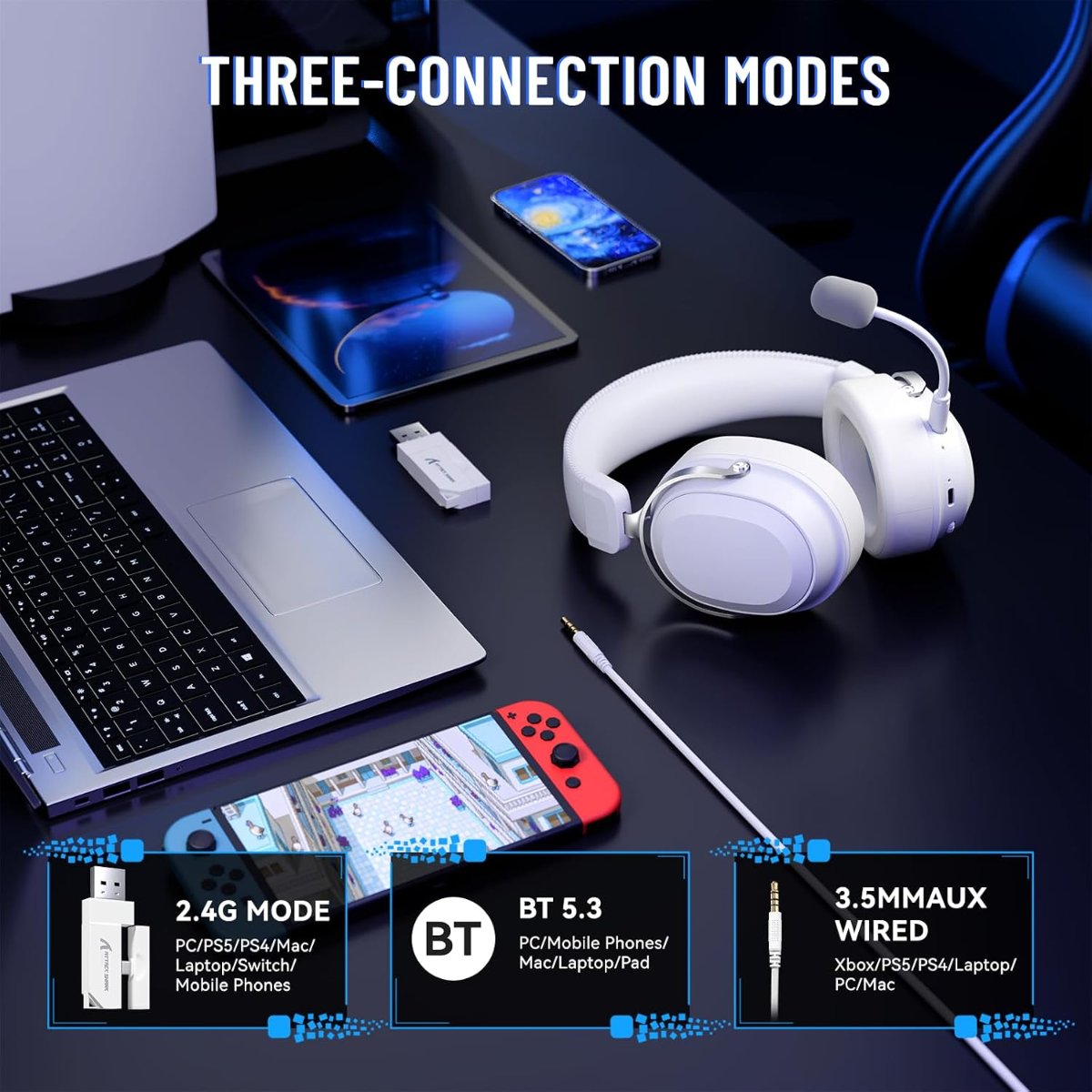 Attack Shark L30 Pro Gaming Headset – 7.1 Surround — 3
